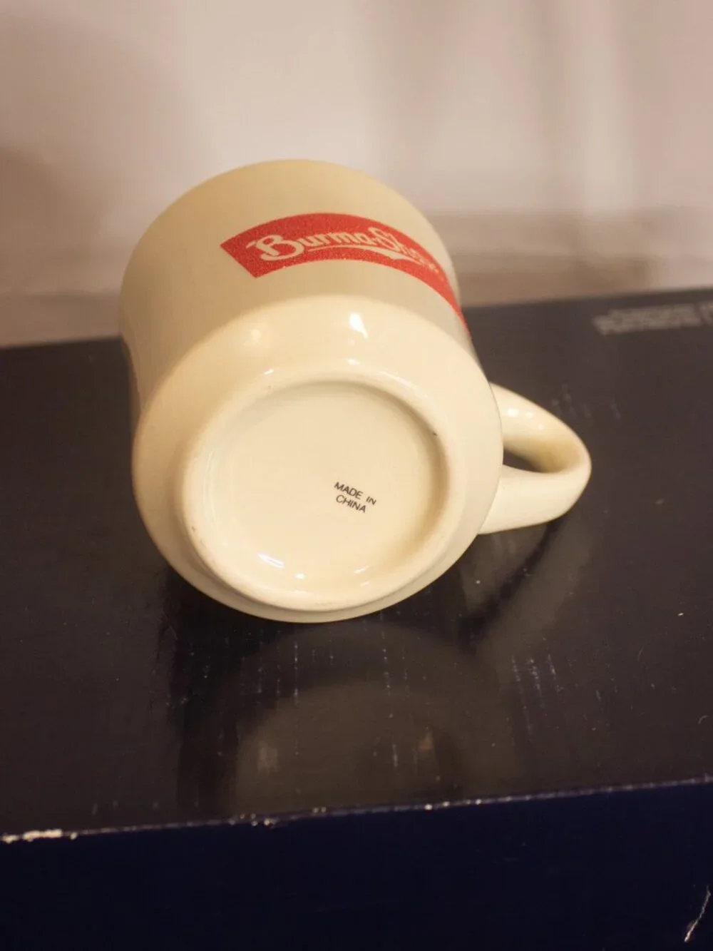 Burma‑Shave Vintage Shaving Mug with Brush – Original Brush Sealed – Red Logo